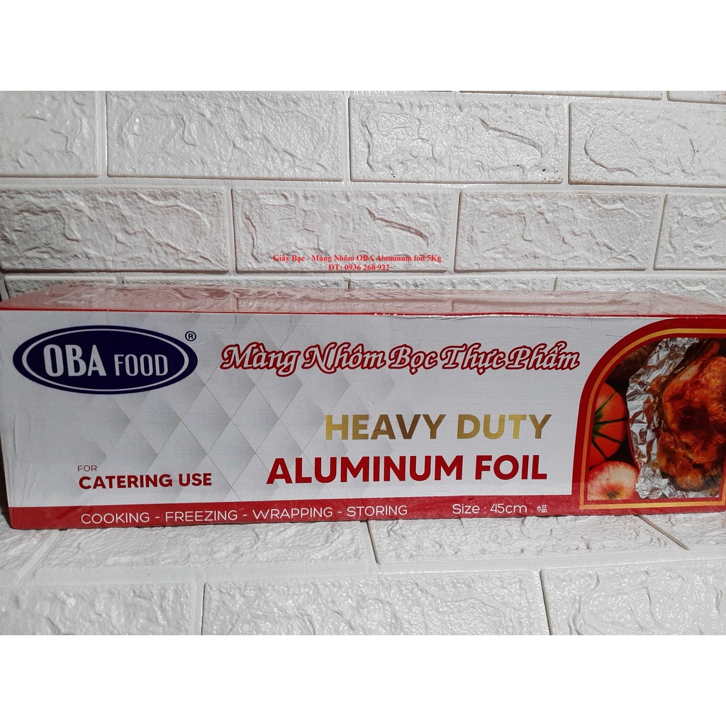 Màng nhôm - Giấy bạc OBA  Aluminum Foil  5kg