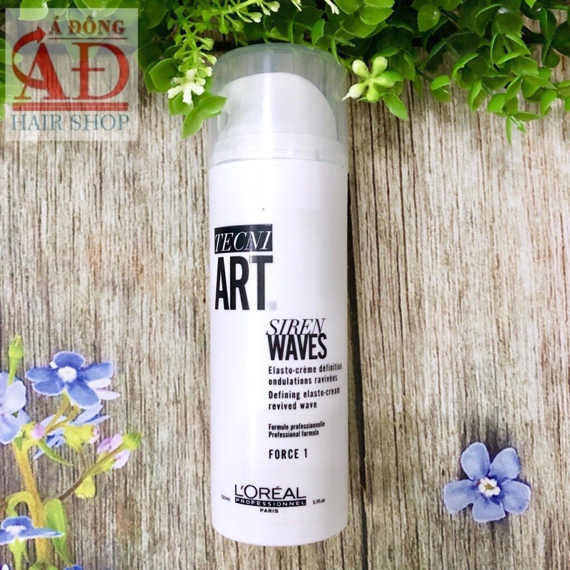 KEM DƯỠNG GIỮ NẾP TÓC VÀ TĂNG SÓNG XOĂN L'OREAL HOLLYWOOD WAVES BY TECNI.ART SIREN WAVES DEFINING ELASTO-CREAM 150ML