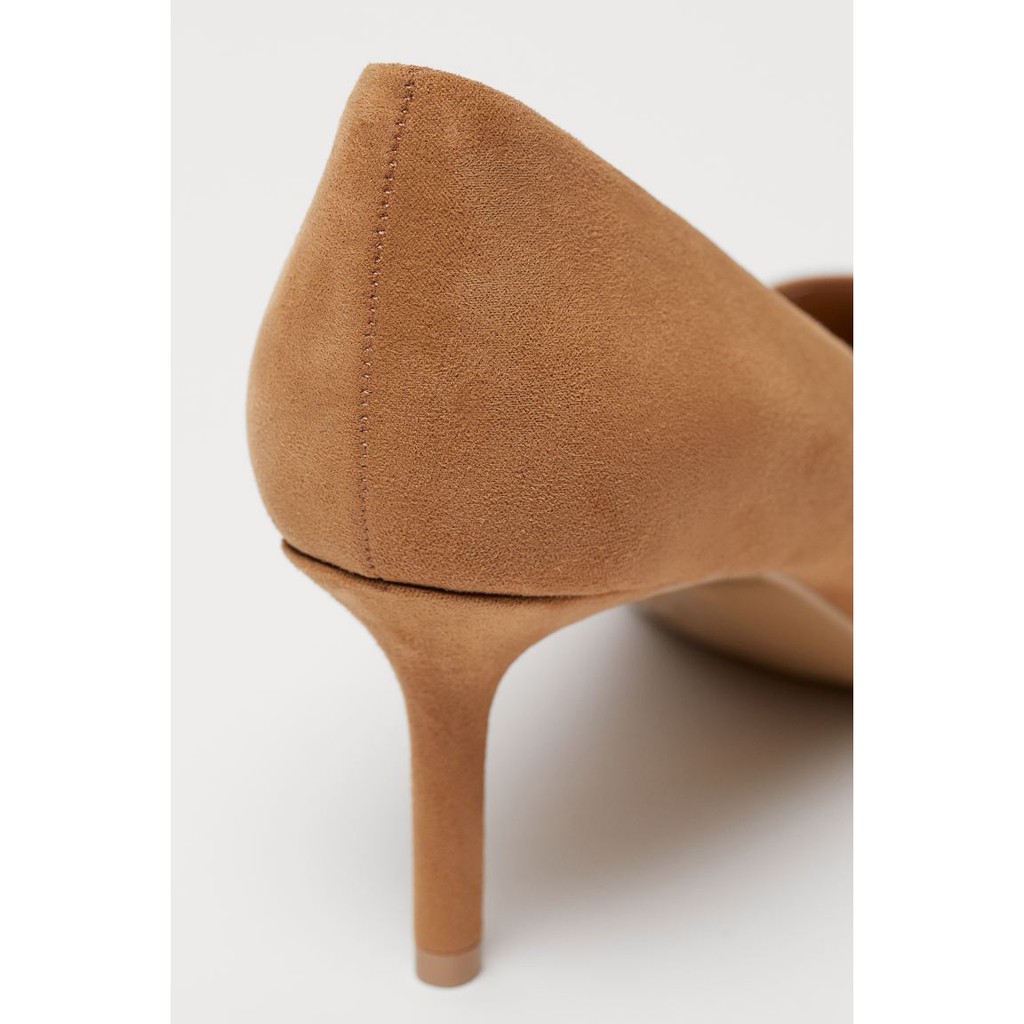 Giày cao gót nâu nhạt HM H&M sz 38_hàng chính hãng authentic