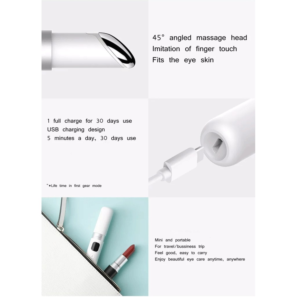 Máy massage mắt Xiaomi Youpin WéllSkins hỗ trợ thư giãn giảm nếp nhăn chăm sóc da mắt hiệu quả MY300 | BigBuy360 - bigbuy360.vn