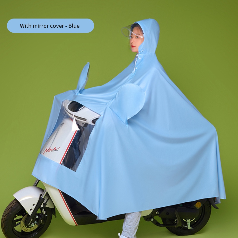Áo Mưa Trong Suốt Có Mũ Trùm Tiện Dụng Thời Trang Unisex