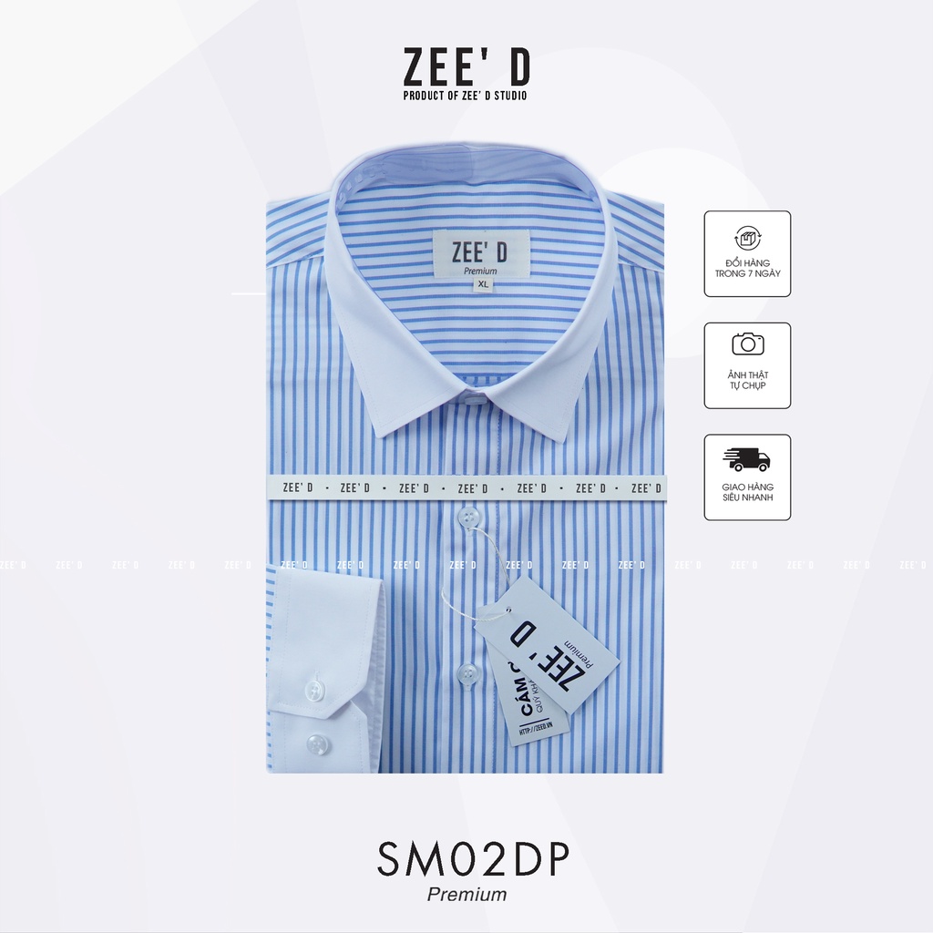 Áo sơ mi phối cổ ZEE' D cao cấp SM02DP