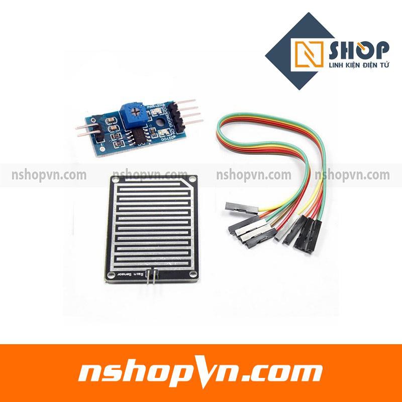 Cảm Biến Mưa 5VDC có thể dùng arduino hoặc kết hợp module relay