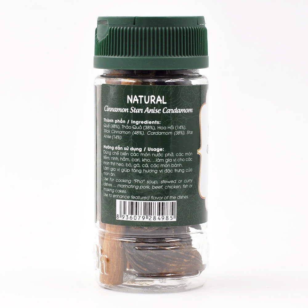 Gói ( Mẫu mới) Natural Quế Hồi Thảo Quả  25gr- Thương hiệu DH Foods