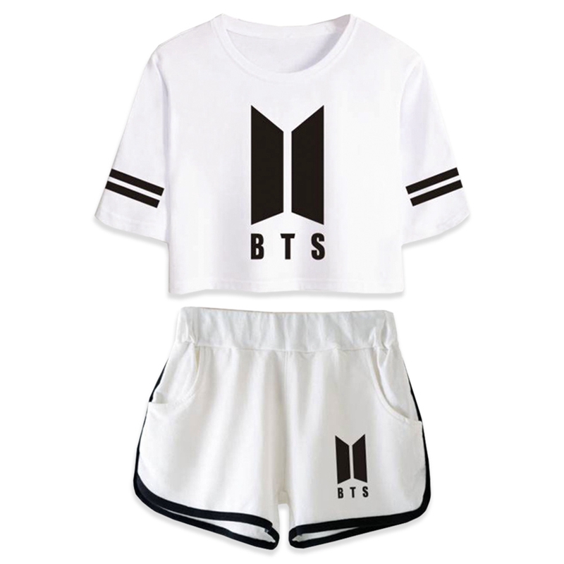 Set Áo Thun + Quần Short Xhh95d Hongweijiarun Yingcui1234 Lilei Kpop Bts Love Yourself