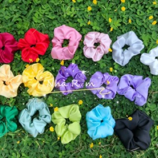 Combo 5 chiếc cột tóc SCRUNCHIES satin siêu xinh