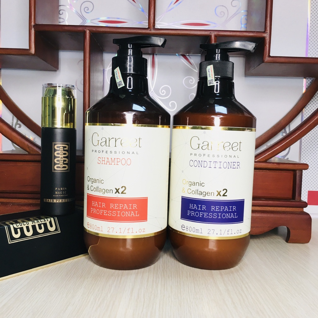 Dầu gội dầu xả GARREET 800ml chống rụng tóc,ngăn gàu, phục hồi tóc chính hãng