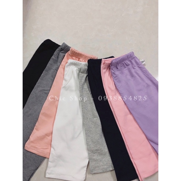 Quần Legging Lửng Cotton Siêu Mát Cho Bé Gái 10-40kg