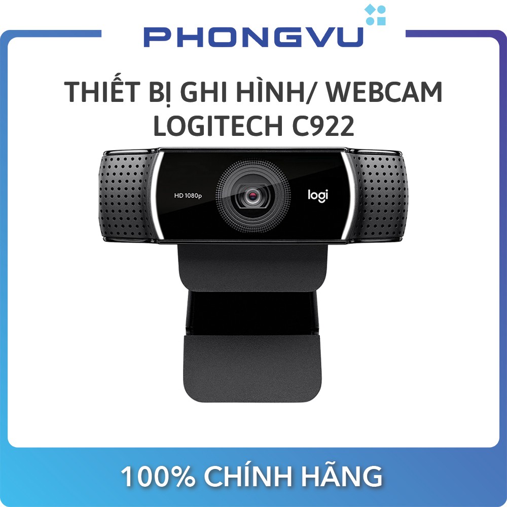 [Mã ELMALL10 giảm 10% đơn 500K] Webcam Logitech C922 - Bảo hành 12 tháng