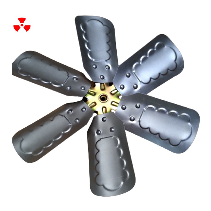 Cánh quạt inox 6 lá B4 ( 4 tấc ) công nghiệp cao cấp - thông gió, quạt lò , hút nhiệt bếp - quạt gió tuộc bin phát điện