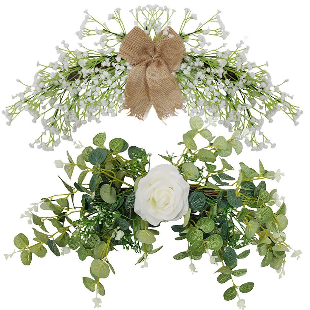 CONOPERY Vòng Hoa Khuynh Diệp Nhân Tạo Dùng Trang Trí Tiệc Cưới DIY
