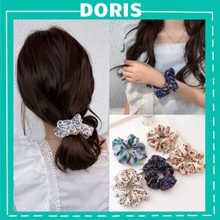 Dây cột tóc Scrunchies Hoa đáng yêu - DORIS HOUSE