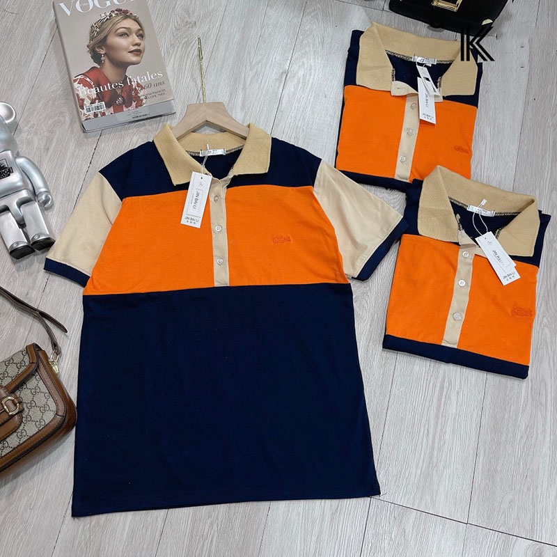 Áo Polo Tommy Phối Màu Hàng Quảng Châu M559-Violet