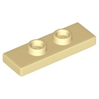 Gạch Lẻ Hàng Mới Tấm, 1 x 3 được sửa đổi với 2 chốt (Double Jumper)