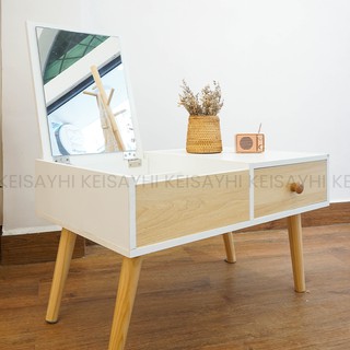 Bàn Trang Điểm Thấp (có gương và hộc tủ nhỏ kéo)