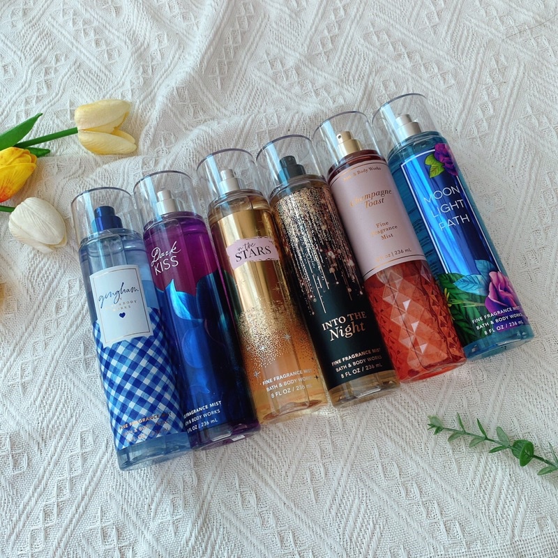Xịt thơm body mist Bath body works các mùi best sellers