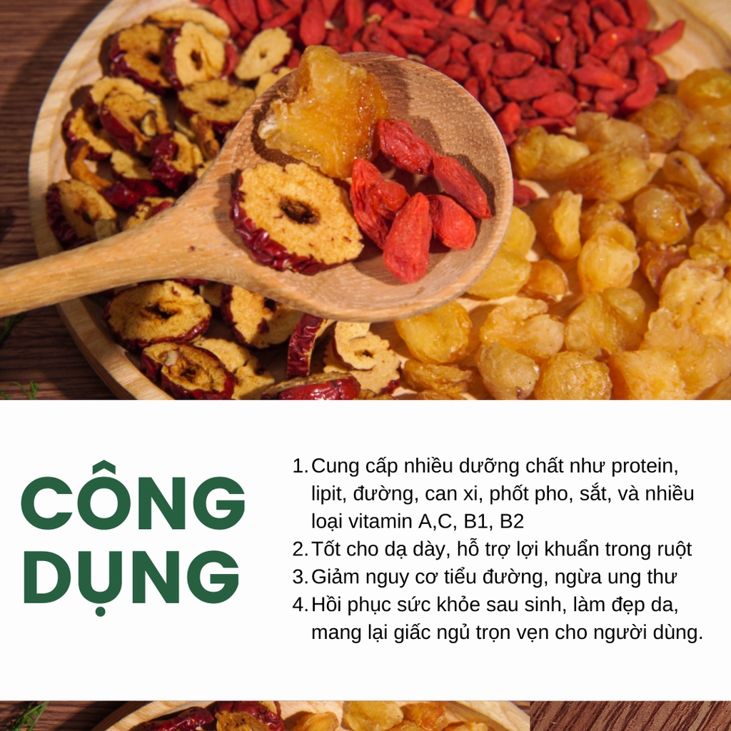 Combo Trà Hoa Hồng, Hoa Nhài Và Táo Đỏ SIÊU THỊ THIÊN NHIÊN Tăng Cường Khí Huyết Hỗ Trợ Làm Đẹp 100g/túi