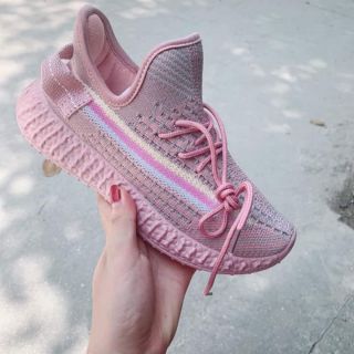 Giày thể thao nữ Yz hồng xám đổi màu