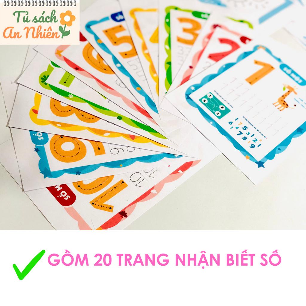 Bộ bài tập thực hành toán và tư duy cho bé