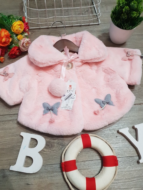 Áo choàng lông cao cấp cho bé