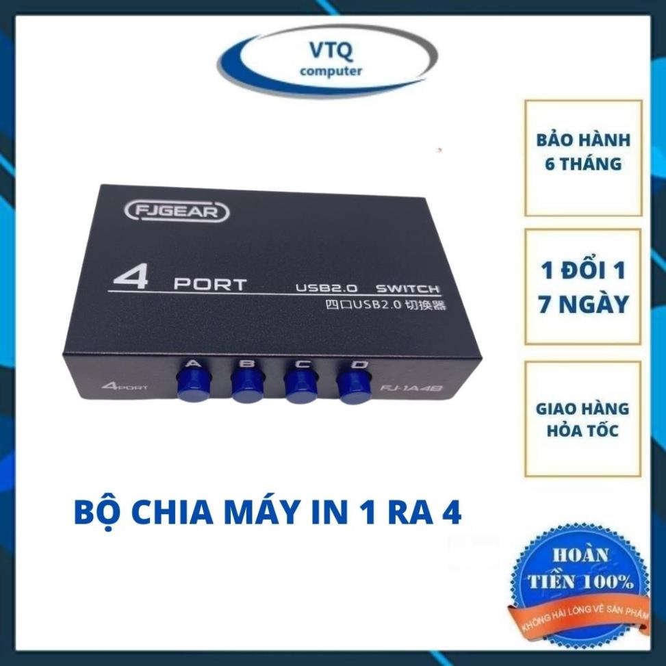 Hup chia máy in,bộ chia máy in ra 2 cổng, 4 cổng, bộ chia máy in 1 ra 2, 1 ra 4
