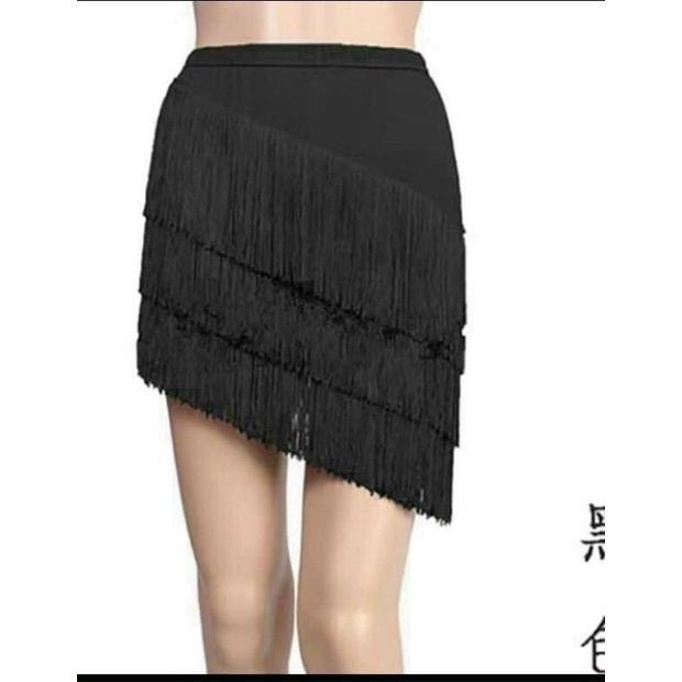 chân váy khiêu vũ tua rua 3 tầng