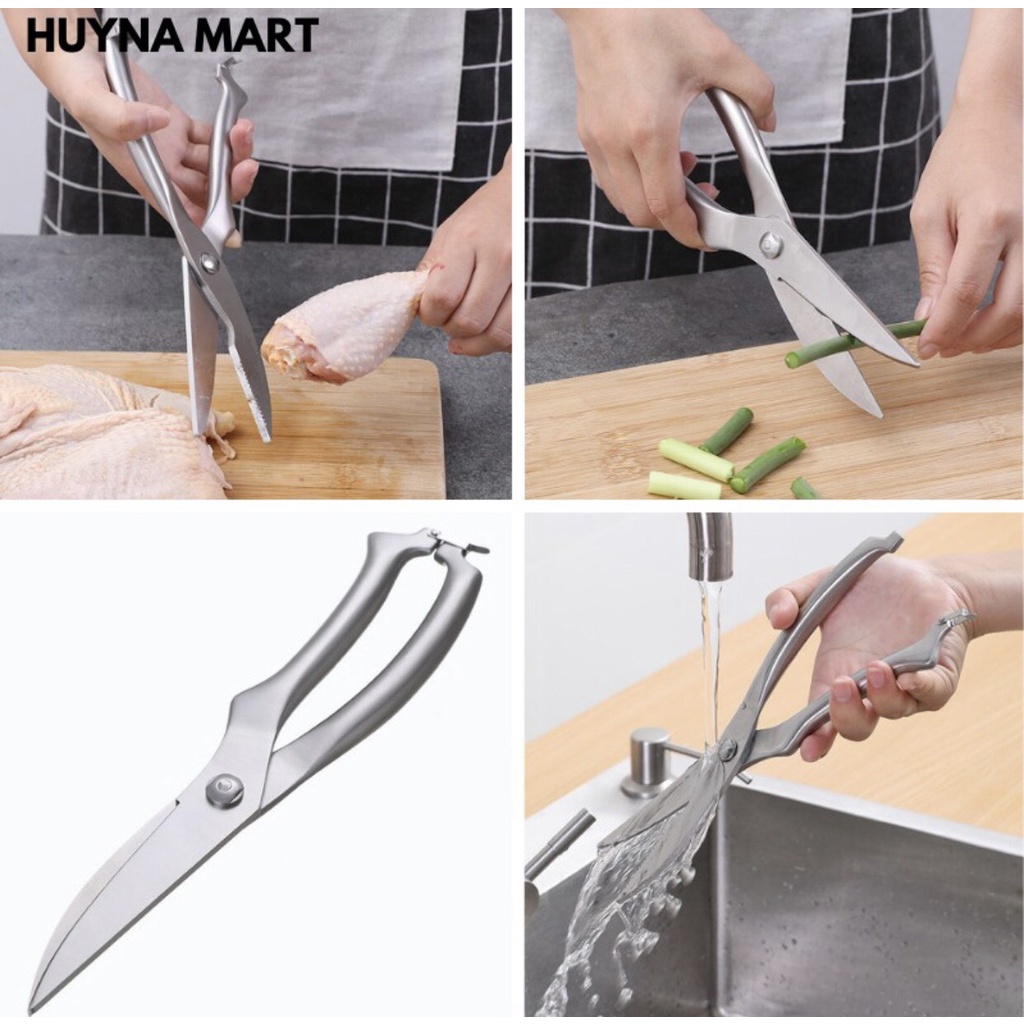 Kéo Cắt Gà Vịt Inox Cao Cấp Siêu Sắc Bén