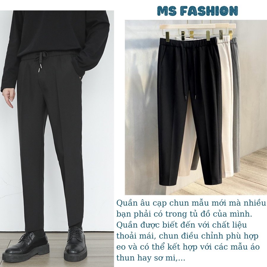Quần baggy nam cạp chun Menswear vải co giãn, dáng baggy nam trẻ trung thời trang năng động