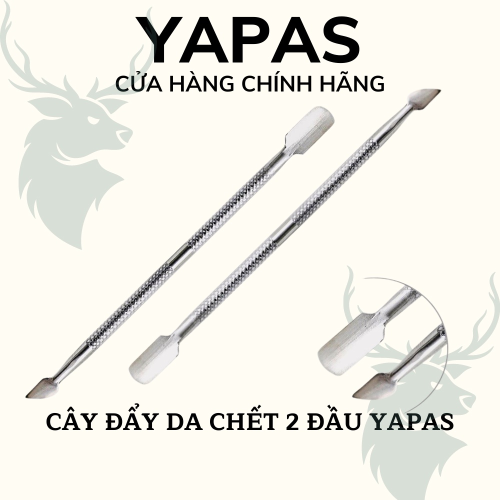 Que đẩy da chết nail , cây đẩy da móng tay 2 đầu bằng nhọn cắt đẩy sơn gel làm sạch móng chuyên dụng