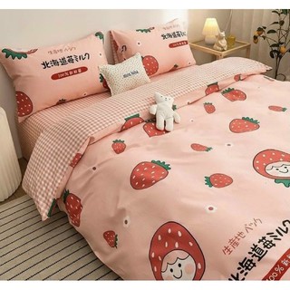 [GIÁ ƯU ĐÃI] Bộ Dâu Nhật set chăn ga gối poly Hàn Quốc [HOT]