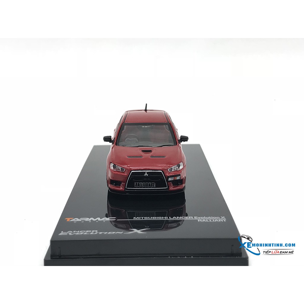 Mô hình Mitsubishi EVO X – Ralliart Edition Tarmac Works 1:64 (Đỏ)