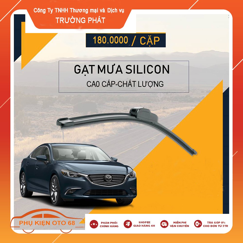 Gạt mưa ô tô, xe hơi bằng silicone cao cấp