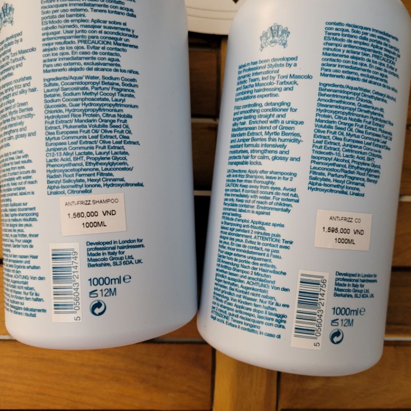 GỘI XẢ SIÊU MƯỢT LABEL.M ANTI - FRIZZ 1000ML