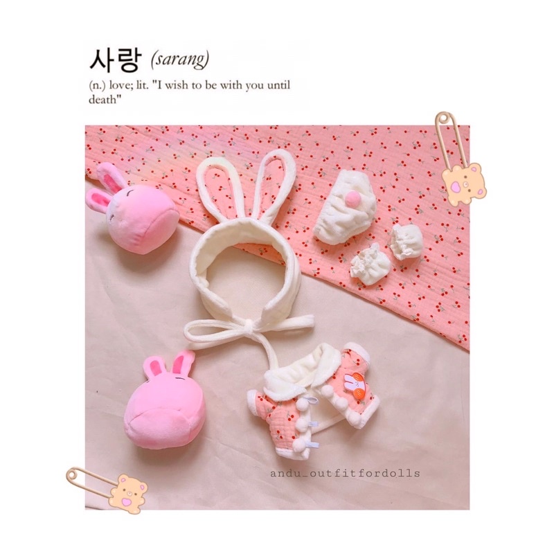 Set Pink Cherry- 15-20-40cm-idv