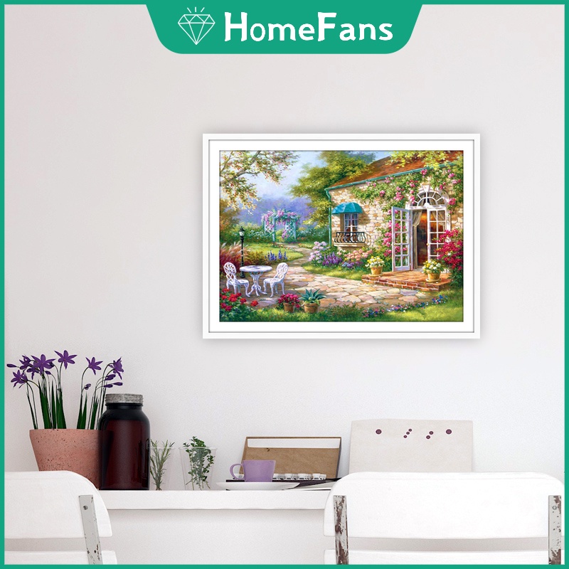 Bộ tranh đính đá 5D họa tiết độc đáo kích thước 30x40cm DIY dùng trang trí