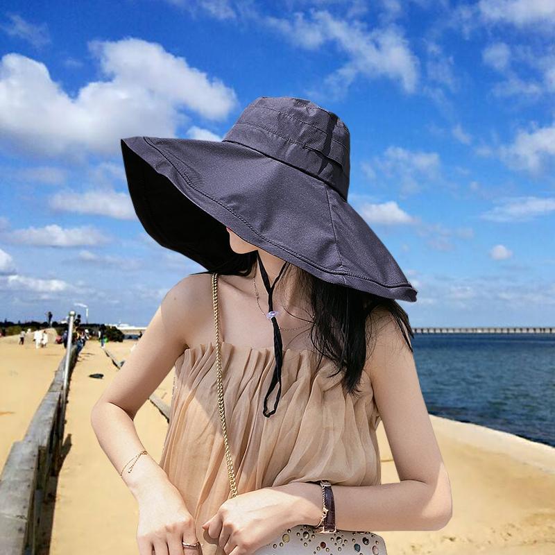 Nón Vành Rộng Che Nắng Chống Tia UV Thời Trang Mùa Hè Phong Cách Nhật Bản Cho Nữ