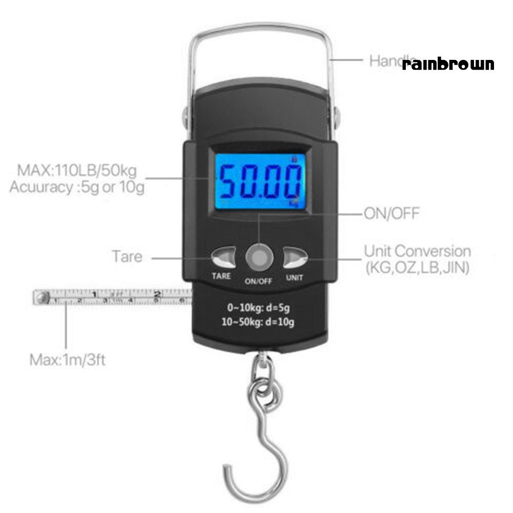 Cân Hành Lí Điện Tử Cầm Tay Màn Hình Lcd