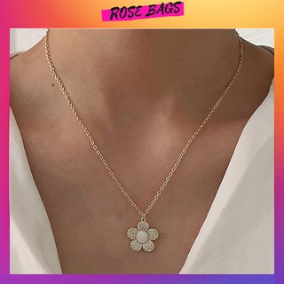  Vòng Cổ Nữ Hình Bông Hoa Phụ Kiện Thời Trang Dây Chuyền VCBH Rose Bags