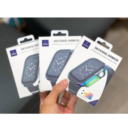 Wiwu Defense Armor Case cho Apple Watch Series 6 / Series 5 / Series 4 / SE , ốp chống sốc viền thép cao cấp