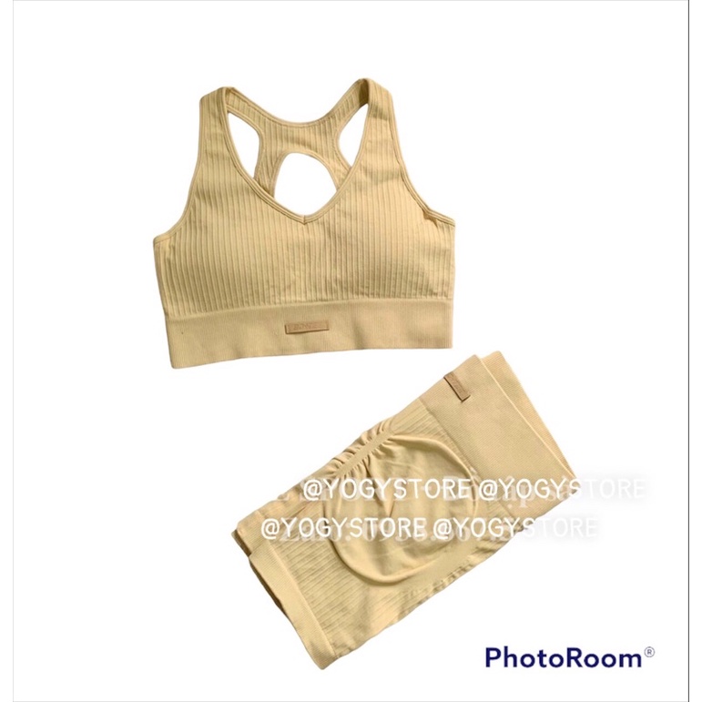 Bộ tập thể thao Gymshark Energy chất dệt cao cấp, cạp cao siêu ôm eo và nâng mông