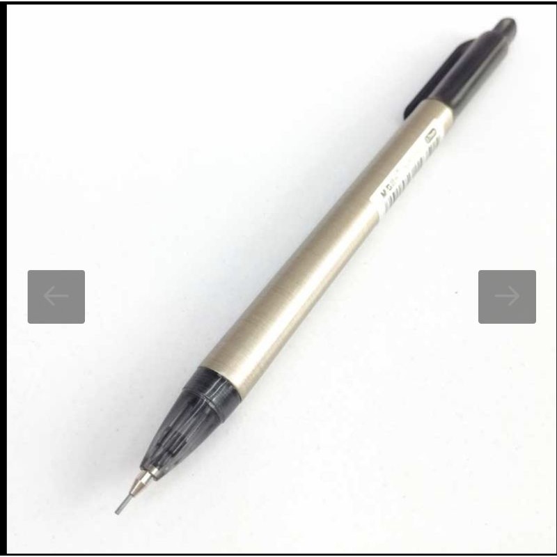Bút chì bấm thân trơn MG ngòi 0.7mm màu đen - đồng Ms: AMP38808