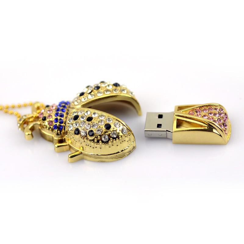 USB 2.0 hình bọ rùa pha lê độc đáo