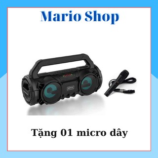 Loa karaoke bluetooth bkk b98 - mario - tặng 01 micro có dây, loa 10w x 2, âm cực trong, bảo hành 12 tháng
