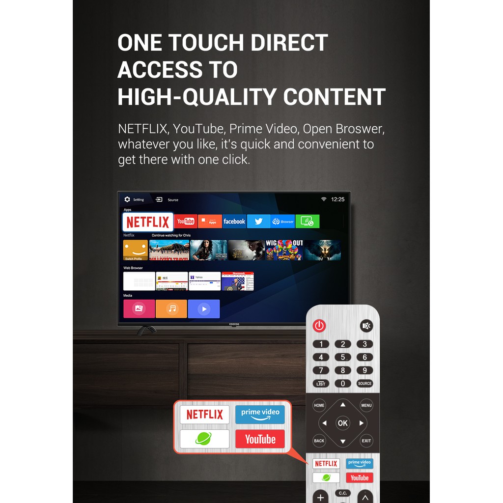  Smart Tivi Netflix 4K UHD Coocaa 55 inch Wifi - Model 55S3N - Miễn phí lắp đặt | WebRaoVat - webraovat.net.vn