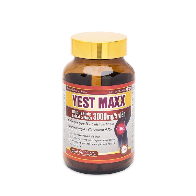 XƯƠNG KHỚP YEST MAXX HỘP 60 VIÊN - Rostex- Tủ Thuốc Bảo Châu