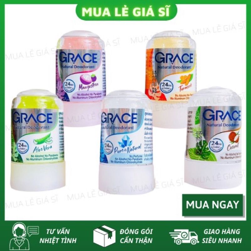 Lăn nách khử mùi đá khoáng Thái Lan