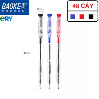 Hộp 48 cây bút bi baoke | b14 ngòi 0.7mm
