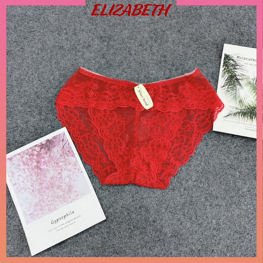 Quần lót ren nữ gợi cảm sexy siêu mỏng nhiều màu, mềm mịn quyến rũ, quần lót Elizabeth Chip | BigBuy360 - bigbuy360.vn