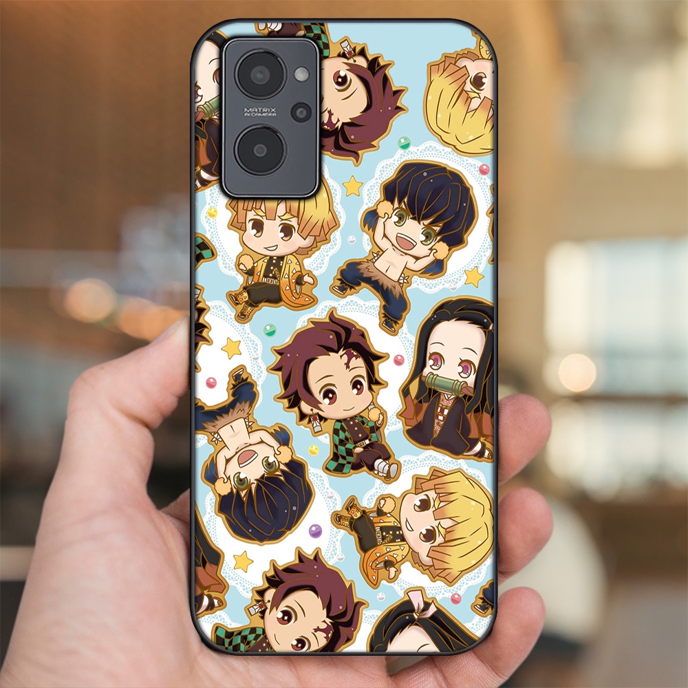 Ốp lưng Realme 9i viền đen in hình Zenitsu Kimetsu no Yaiba