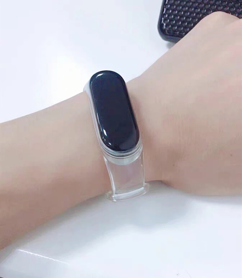 Dây Đeo Thay Thế Chất Liệu Silicon Màu Gradient Cho Xiaomi Mi Band5 4 3